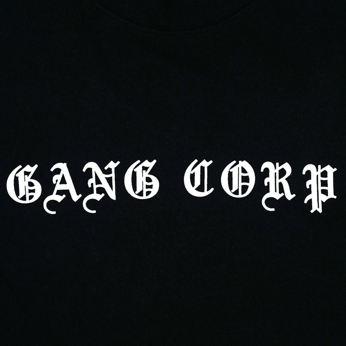 Gang Corp Old English Logo Tee Black