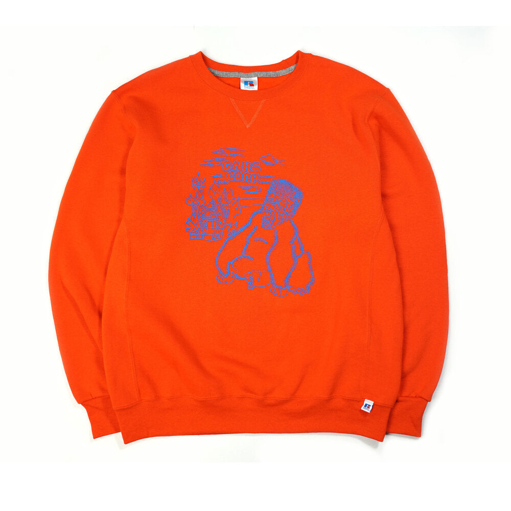 Gang Corp Orange Ape Crewneck Sweatshirt