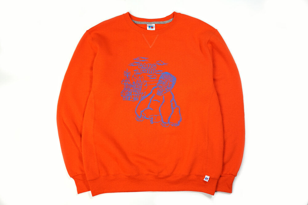 Gang Corp Orange Ape Crewneck Sweatshirt