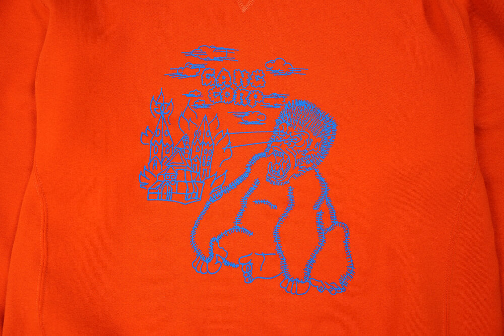 Gang Corp Orange Ape Crewneck Sweatshirt
