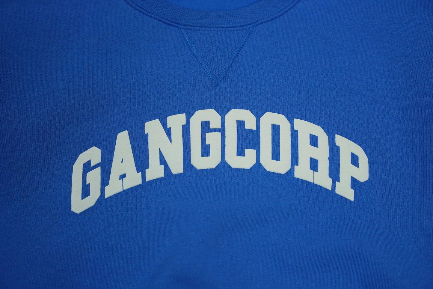 Gang Corp Collegiate Arch Logo Crewneck Blue