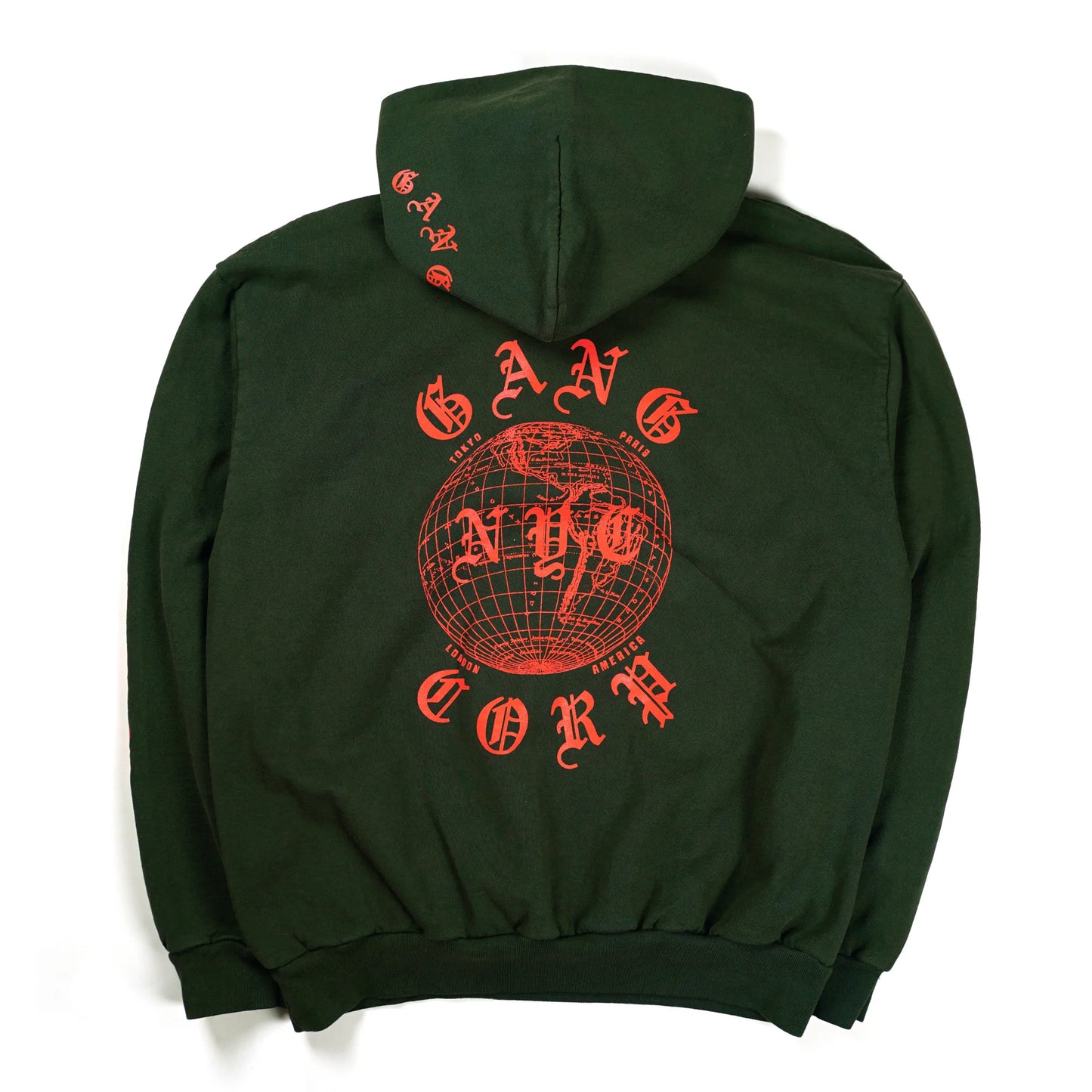 Gang Corp Global Hoodie Forest Green