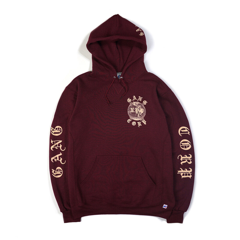 Gang Corp Maroon Global Hoodie