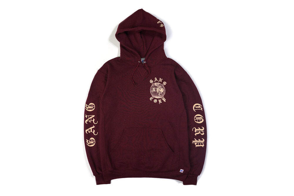 Gang Corp Maroon Global Hoodie