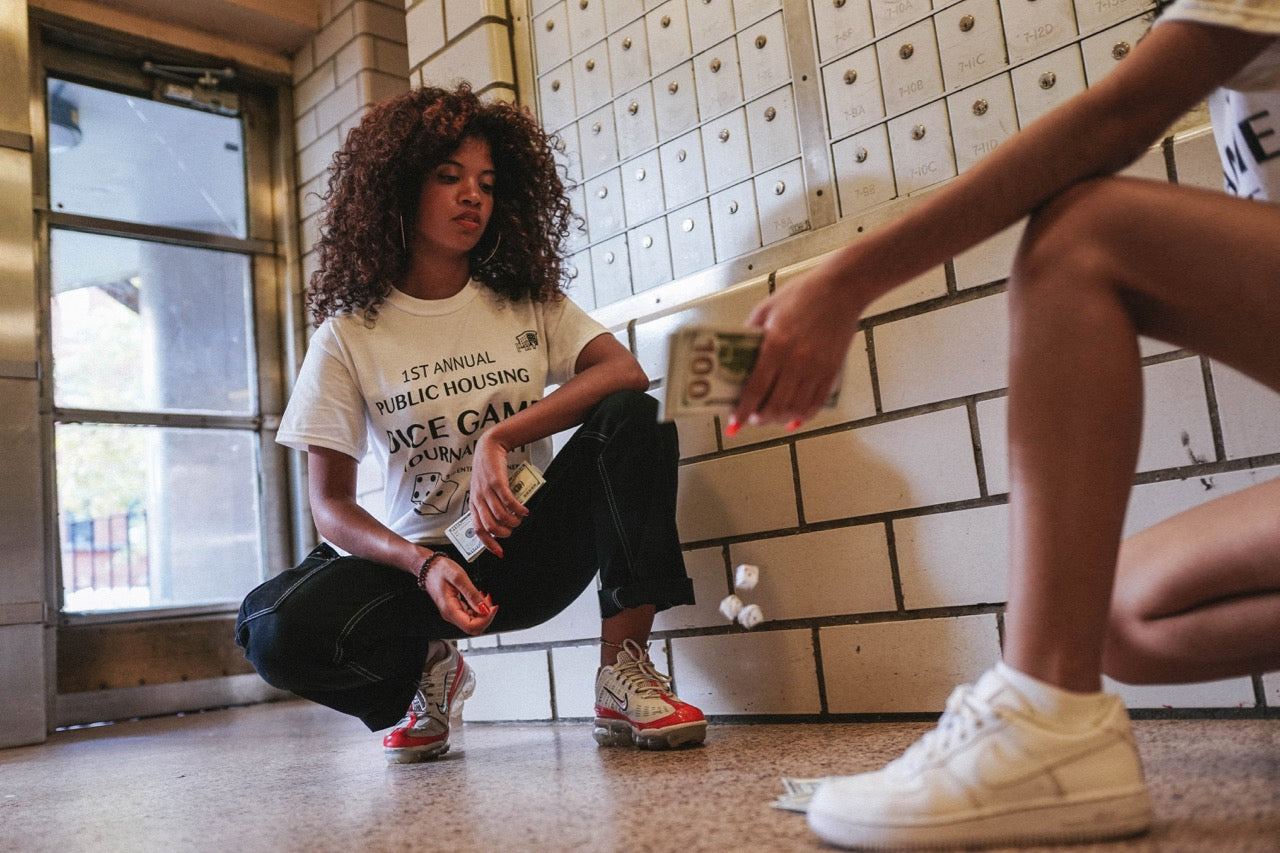 Public Housing Skate Team Dice Game Tournament Tee