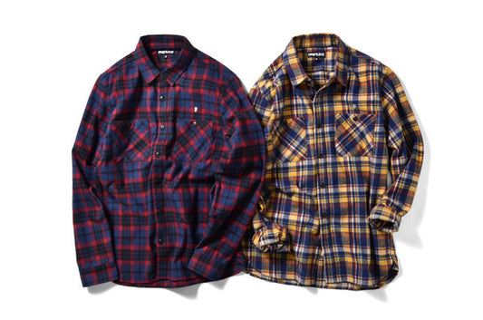 PRIVILEGE Classic P Check Nel Button Shirts Now in Stock