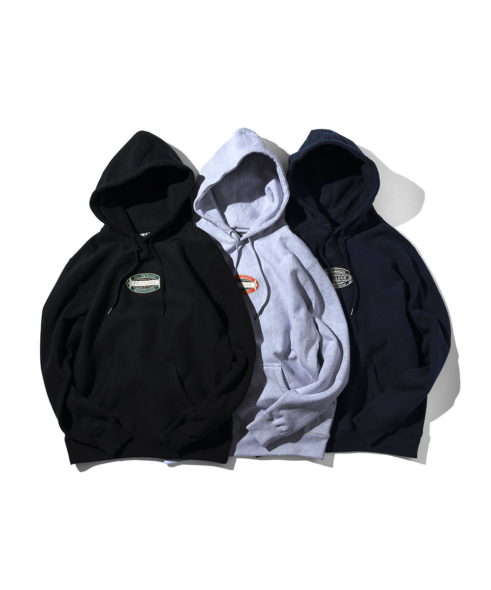 Privilege Emblem Hooded Sweatshirt Delivery