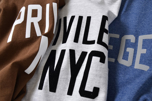 PRIVILEGE NYC COLLEGE LOGO TEE Now Available!