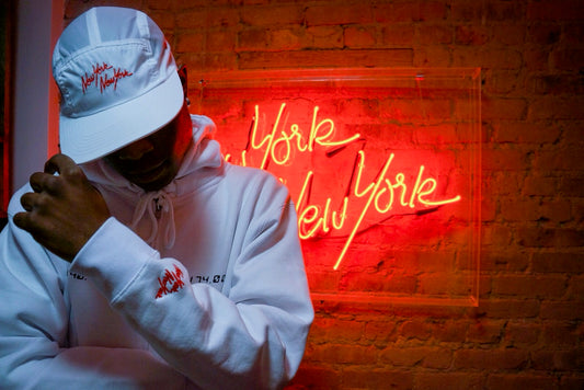 NEW YORK,NEW YORK GRID ZIP UP (PHOTOS BY @ahhyousick_films)