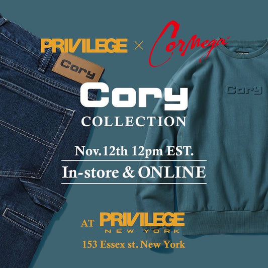 Privilege x Cormega - CORY COLLECTION Nov 12th In-Store + Online
