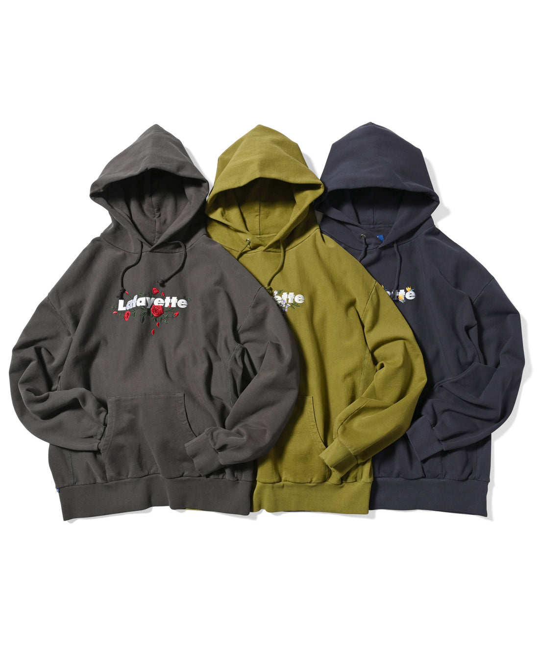 Lafayette 2023 Rose Logo US Cotton Pigment Dyed Hoodie & Crewneck