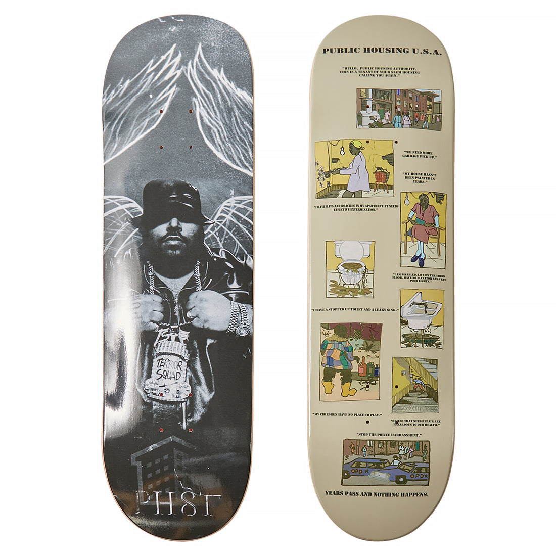 Public Housing Skate Team Big Pun & Comic Slum Deck Delivery