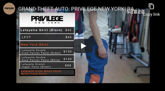 GRAND THEFT AUTO: PRIVILEGE NEW YORK! RATED G FOR GANGSTA. OPEN EVERYDAY 12-8PM ON 153 ESSEX STREET