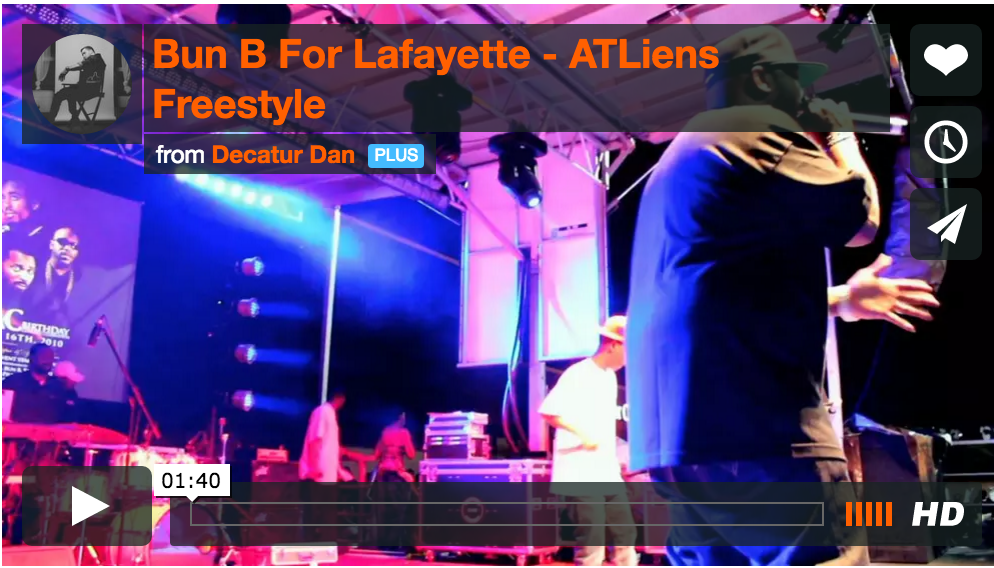 Bun B for Lafayette & DJ Clark Kent!