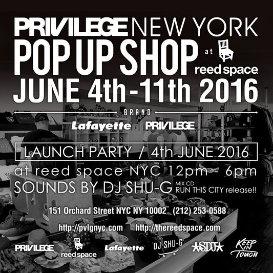 PRIVILEGE New York POP UP SHOP