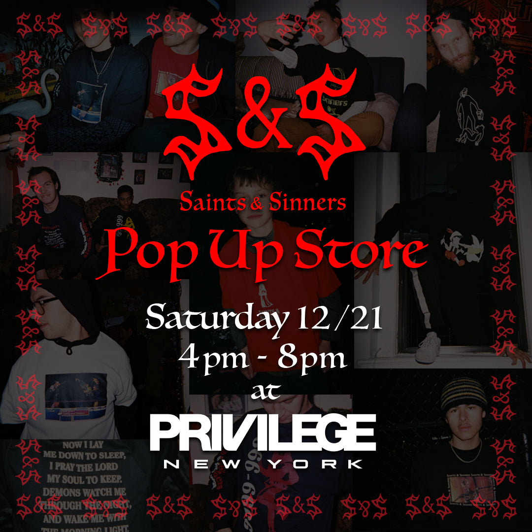 Saints & Sinners Pop Up Store