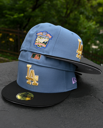 Los Angeles Dodgers 40th Anniversary Indigo/Black 59Fifty New Era