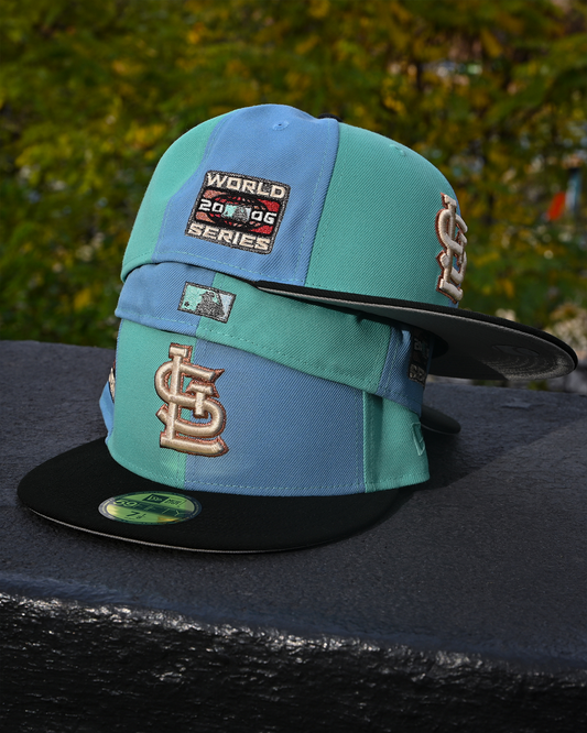 St. Louis Cardinals 2006 World Series Light Blue/Turquoise/Black 59Fifty New Era