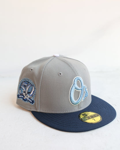Baltimore Orioles 50th Anniversary Misty Morning/Navy 59Fifty New Era