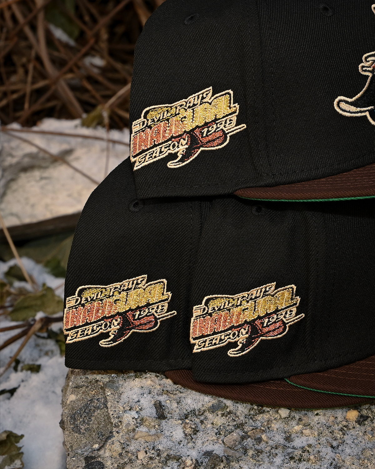 Tampa Bay Devil Rays 1998 Inaugural Black/Walnut 59Fifty New Era