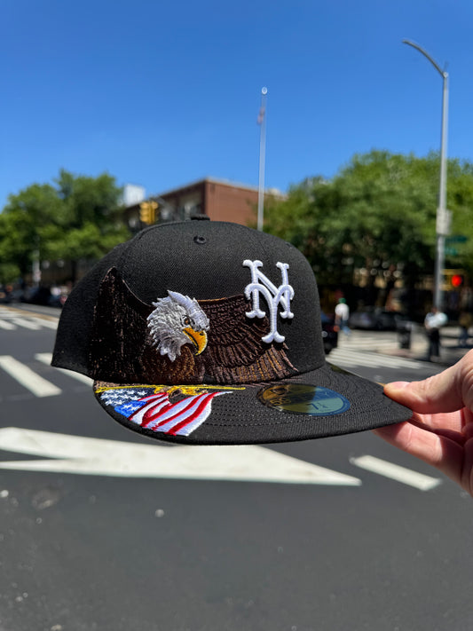 New York Mets Eagle Black 59Fifty New Era