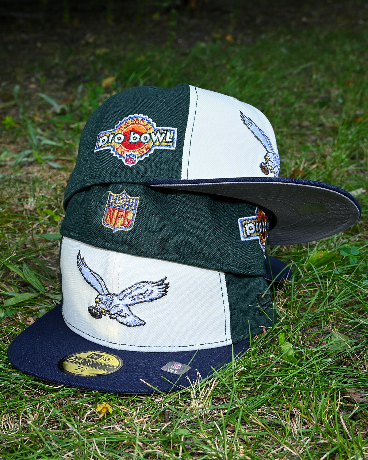 Philadelphia Eagles 1994 Pro Bowl Dark Green/Night Shift Navy 59Fifty New Era
