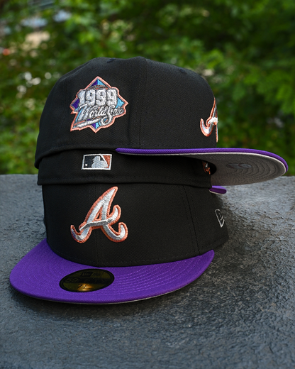 Atlanta Braves 1999 World Series Black/Purple 59Fifty New Era