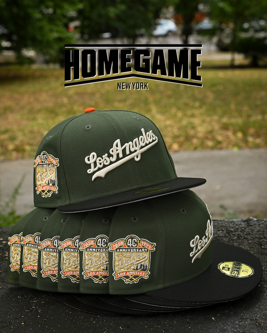 Los Angels Dodgers 40th Anniversary Rifle Green/Black 59Fifty New Era