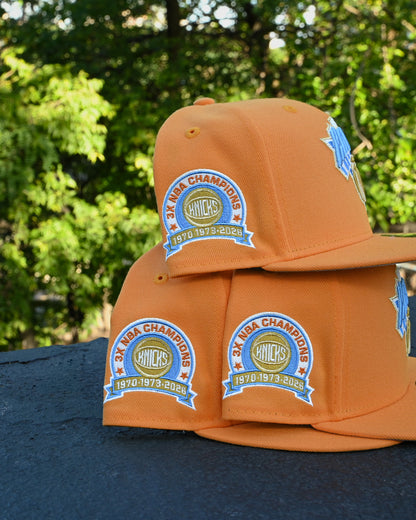 New York Knicks 3x NBA Champion Tango Orange 59Fifty New Era