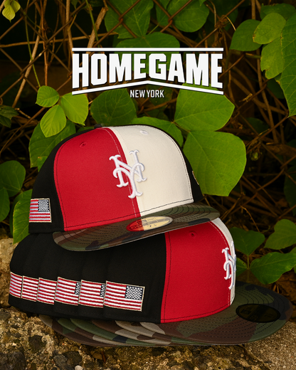 New York Mets Red/Chrome White/Woodland Camo 59Fifty New Era