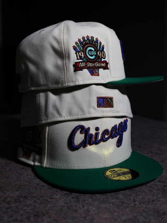 Chicago White Sox 1990 All Star Game Chrome White/Kelly Green 59Fifty New Era