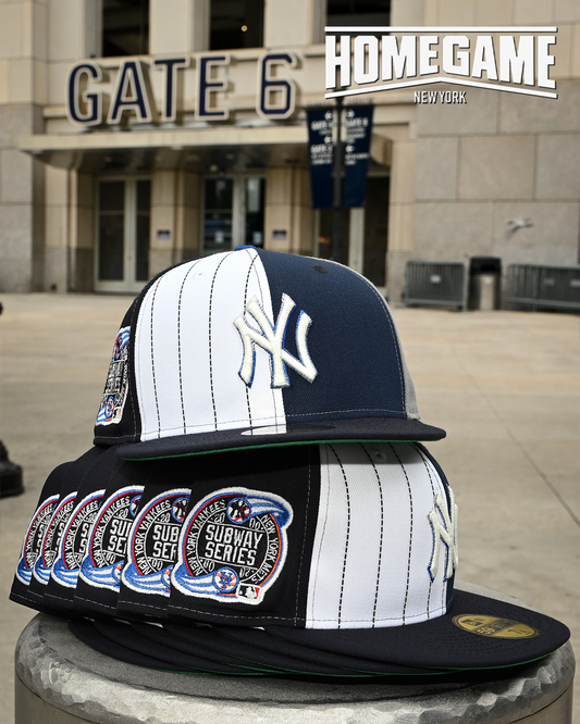New York Yankees 2000 Subway Series Oceanside Blue/White Navy Pinstripe/Navy 59Fifty New Era