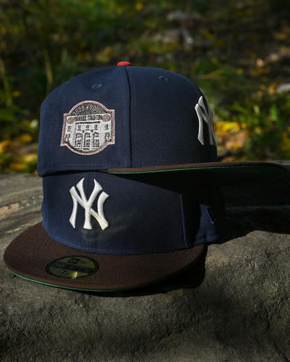 New York Yankees 1923 Yankee Stadium Light Navy/Walnut 59Fifty New Era