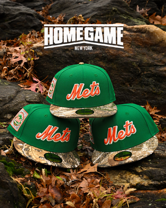 New York Mets 25th Anniversary Kelly Green/Tree Camo 59Fifty New Era