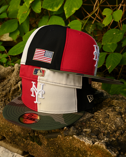 New York Mets Red/Chrome White/Woodland Camo 59Fifty New Era