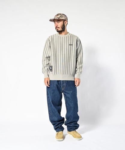 LFYT Pinstripe Cotton Sweater