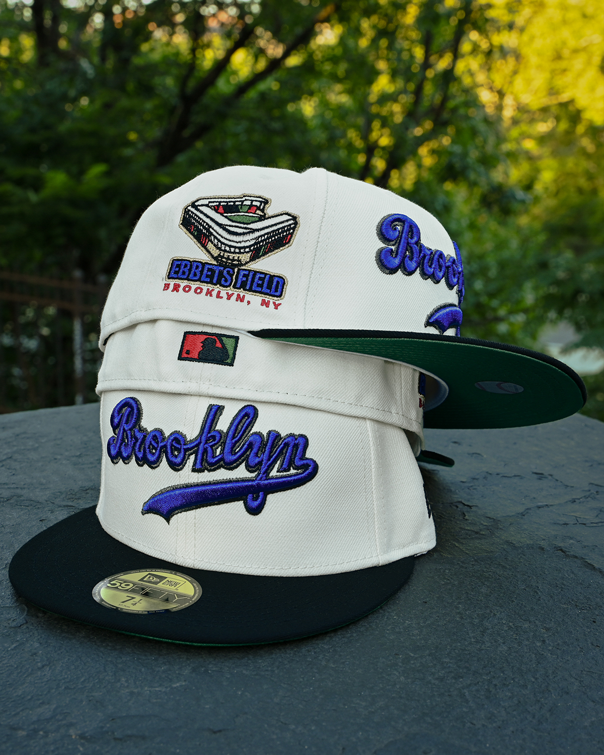 Brooklyn Dodgers Ebbets Field Chrome White/Black 59Fifty New Era