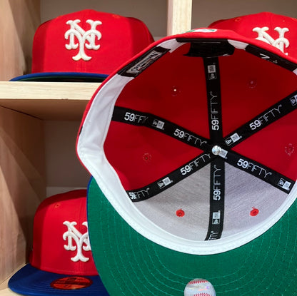 New York Mets 1969 Lets Go Mets Front Door Red/Light Royal 59Fifty New Era Hat