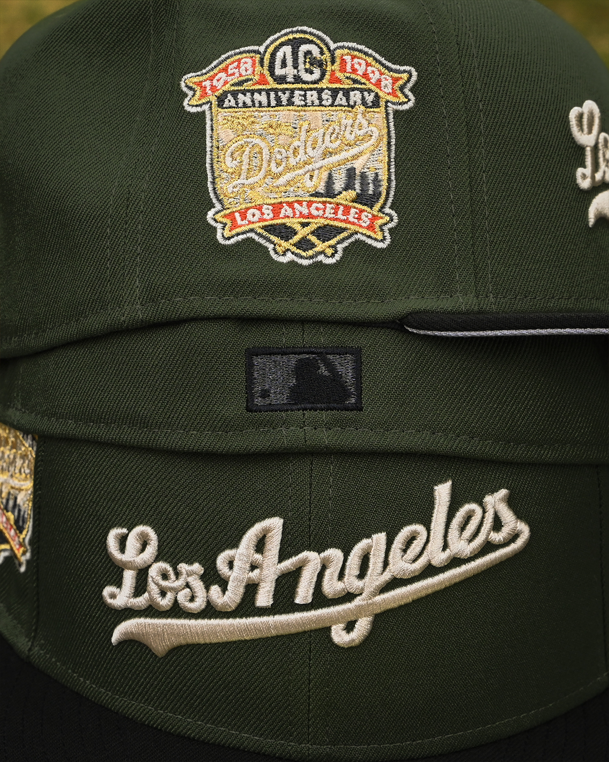 Los Angels Dodgers 40th Anniversary Rifle Green/Black 59Fifty New Era