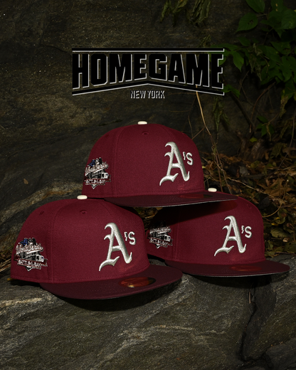 Oakland Athletic 1989 World Series Maroon/Burgundy 59Fifty New Era