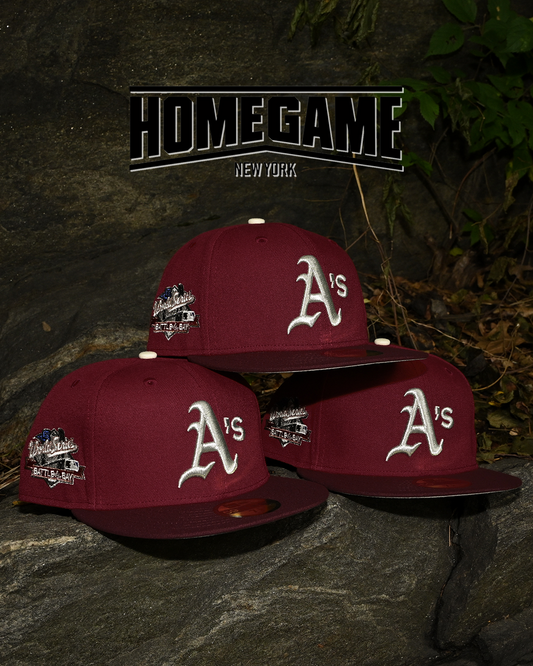 Oakland Athletic 1989 World Series Maroon/Burgundy 59Fifty New Era