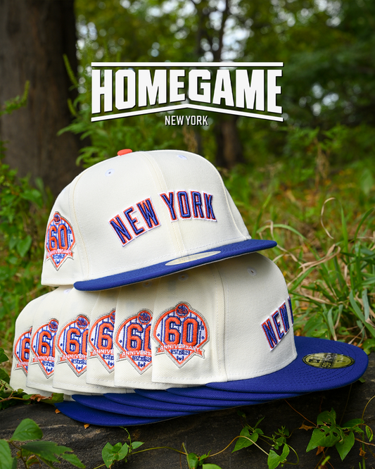 New York Mets 60th Anniversary Chrome White/Royal Blue 59Fifty New Eral