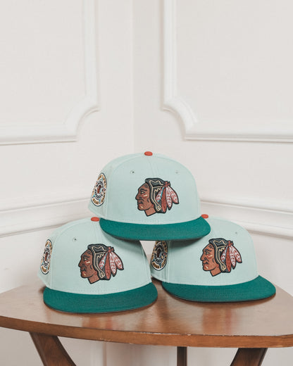 Chicago Blackhawks 1991 All Star Game Everest Green/Dark Green 59Fifty New Era