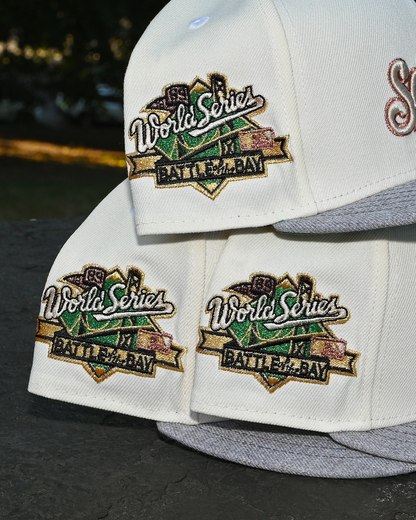 San Francisco Giants 1989 World Series Chrome White/Heather Grey 59Fifty New Era