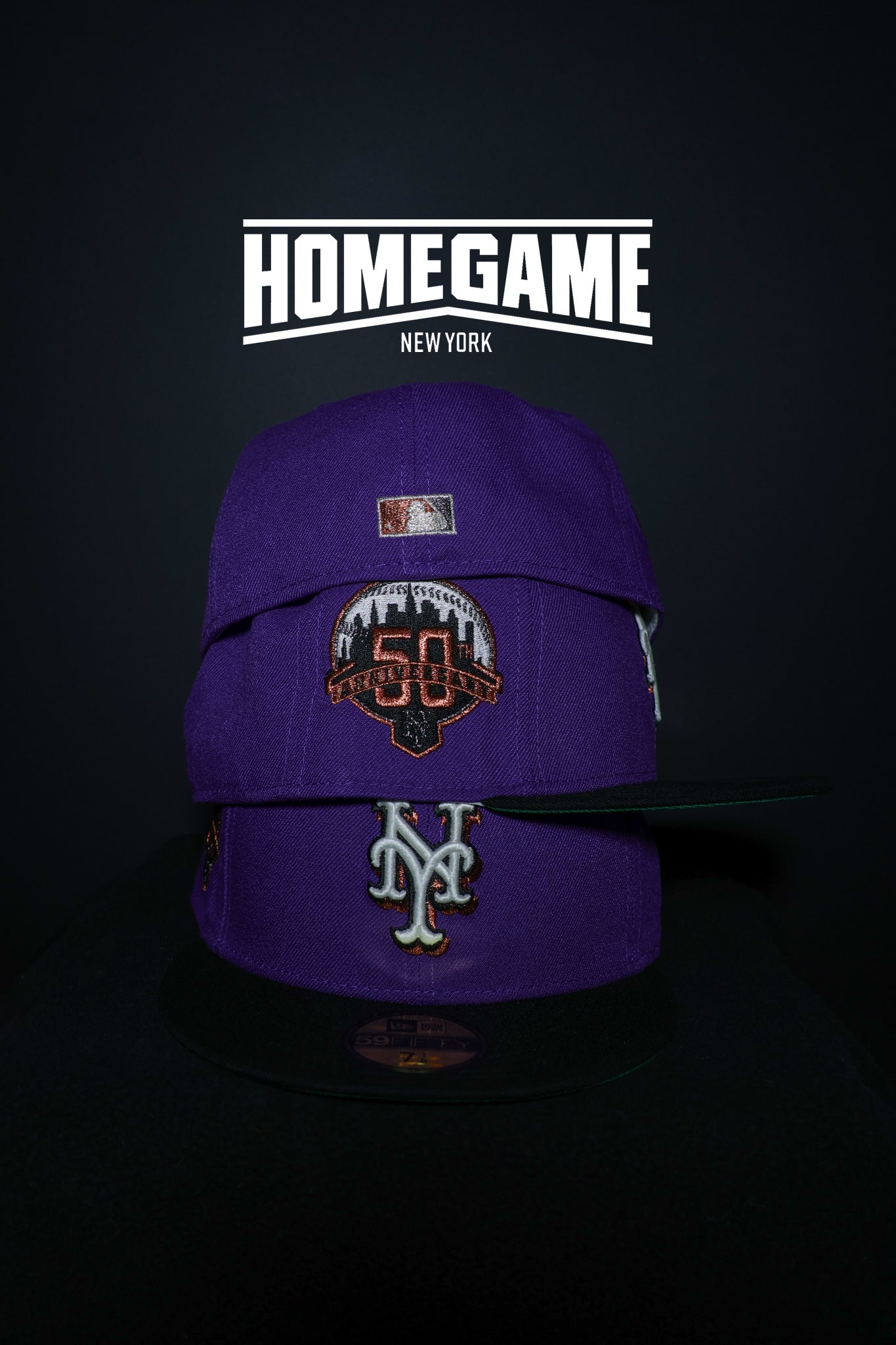 New York Mets 50th Anniversary True Purple/Black 59Fifty New Era