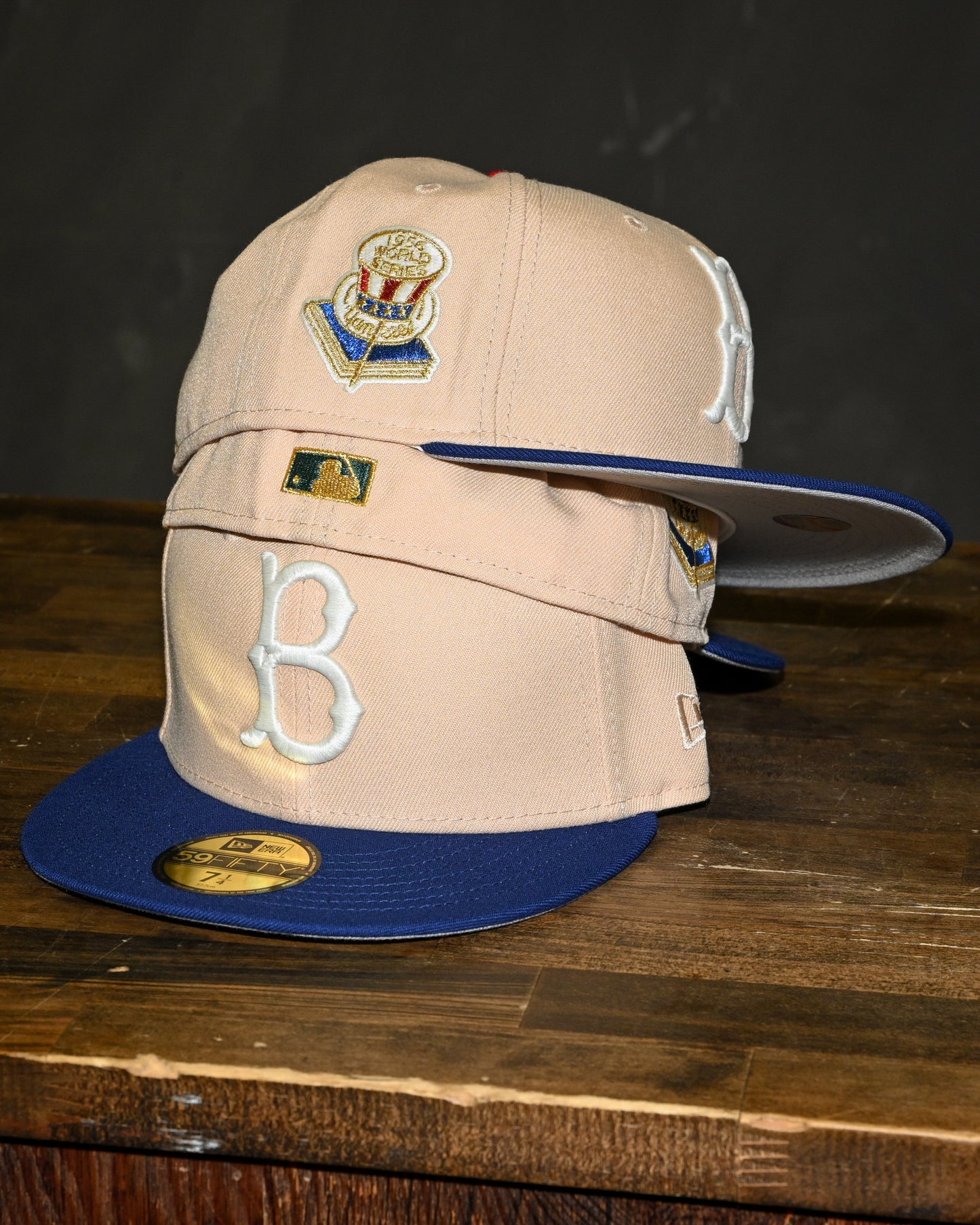 Brooklyn Dodgers 1956 World Series Vegas Gold/Songbird Blue 59Fifty New Era