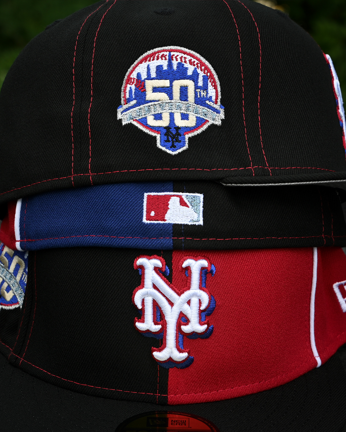 New York Mets 50th Anniversary Black/Front Door Red 59Fifty New Era