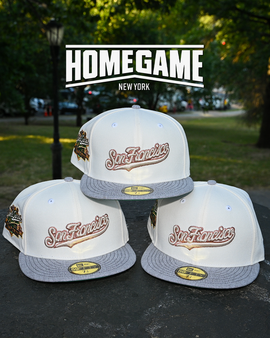 San Francisco Giants 1989 World Series Chrome White/Heather Grey 59Fifty New Era