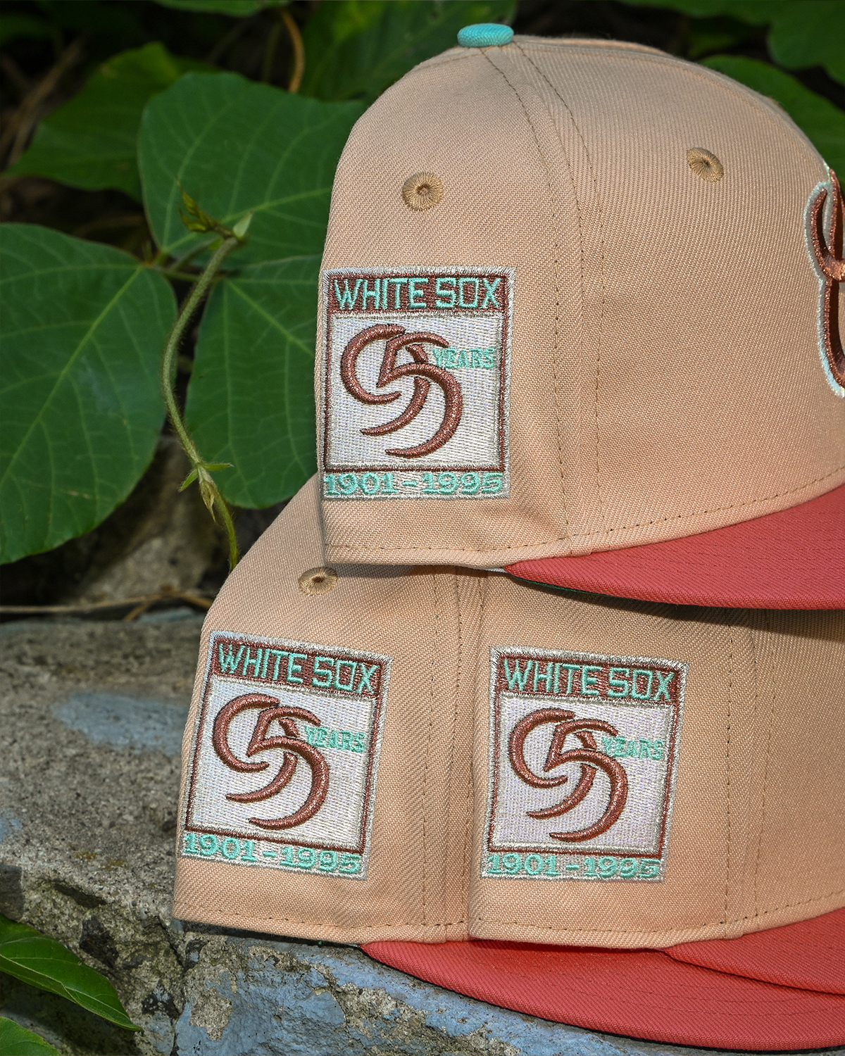 Chicago White Sox 95 Years Canded Pecan/Coral 59Fifty New Era