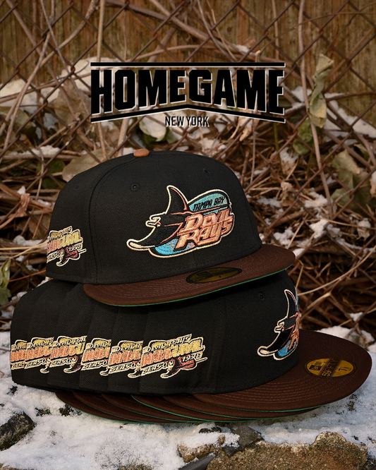 Tampa Bay Devil Rays 1998 Inaugural Black/Walnut 59Fifty New Era